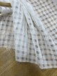 画像6: 生地：ポリエステル100％シアーギンガムチェック（白） (6)