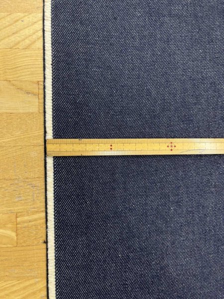画像2: 生地：デニムネイビー 裏シーチング貼りデニム（裏：濃紺） (2)