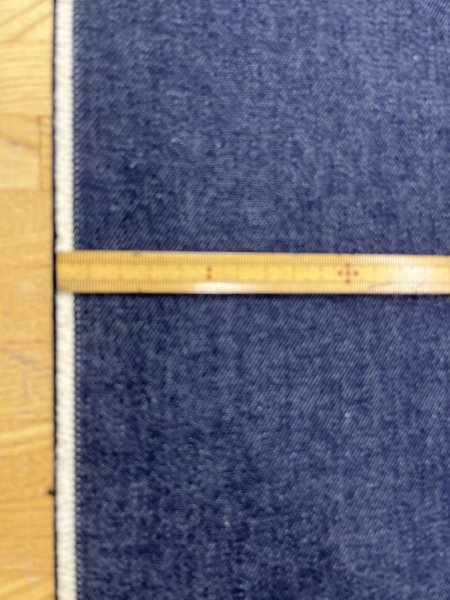 画像3: 生地：デニムネイビー 裏シーチング貼りデニム（裏：濃紺） (3)