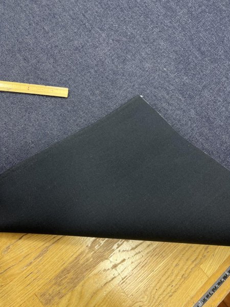 画像4: 生地：デニムネイビー 裏シーチング貼りデニム（裏：濃紺） (4)