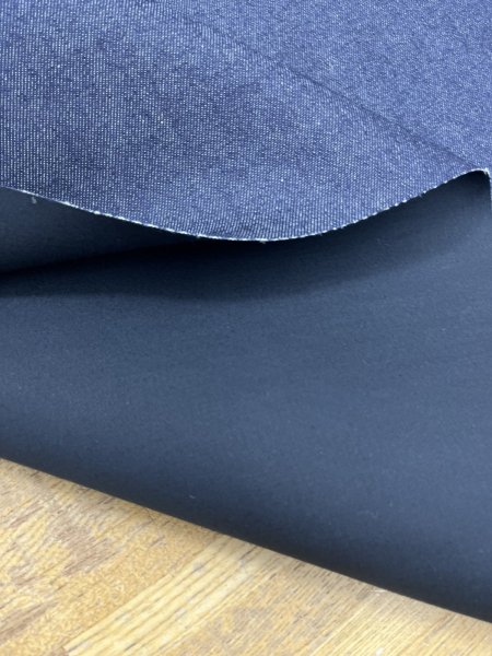 画像5: 生地：デニムネイビー 裏シーチング貼りデニム（裏：濃紺） (5)
