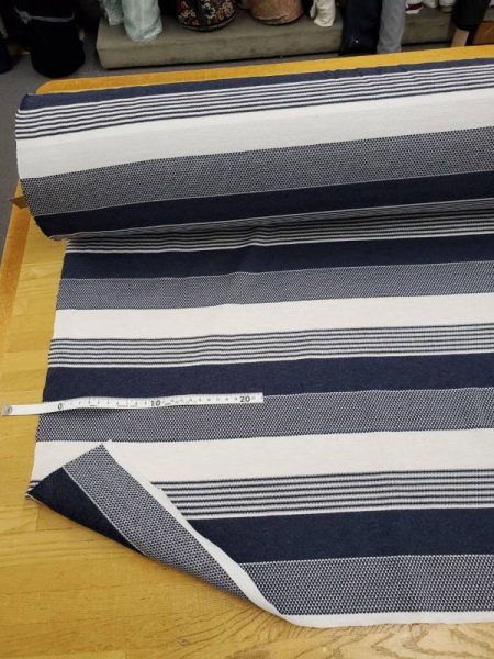 画像7: 生地:ボーダー柄鹿の子ニット (7)