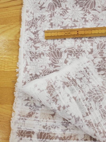 画像3: 生地:ボーダードビー織花柄プリント (3)