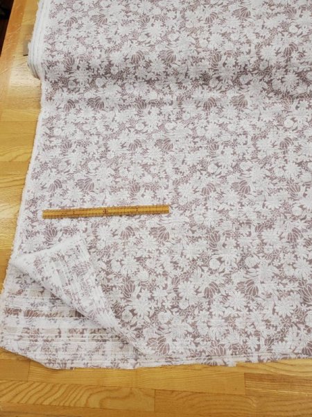 画像4: 生地:ボーダードビー織花柄プリント (4)