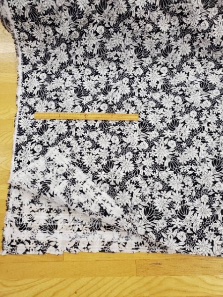 画像6: 生地:ボーダードビー織花柄プリント (6)