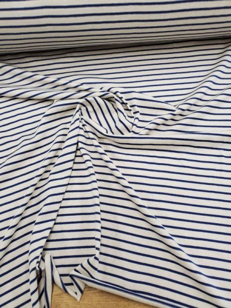 画像2: 生地:ボーダー柄綿ニット (2)