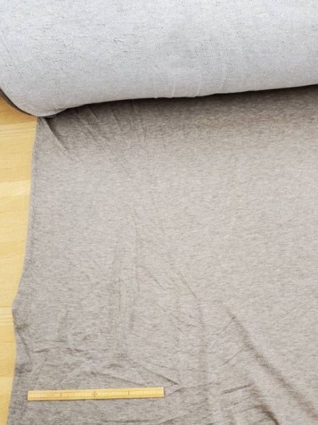 画像2: 生地:リヨセル混裏毛ニット(杢ベージュ) (2)