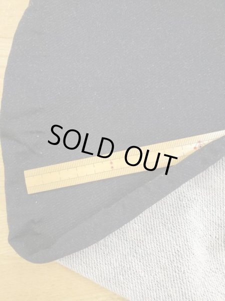 画像1: 生地：撥水オーガニックコットンミニ裏毛（ブラック） (1)