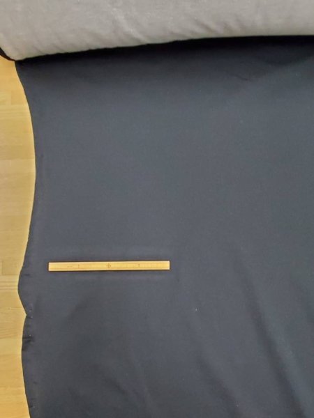 画像2: 生地:撥水オーガニックコットンミニ裏毛(ブラック) (2)