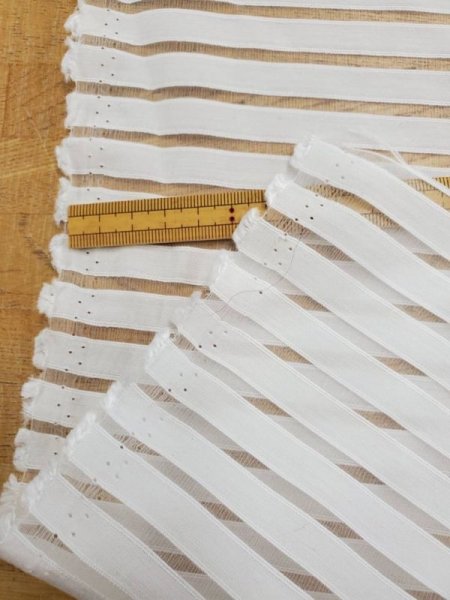 画像2: 生地:ポリエステル透けボーダー (2)