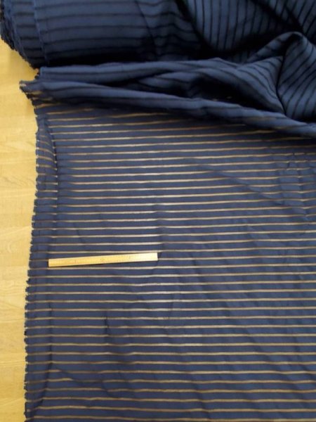 画像4: 生地:ポリエステル透けボーダー (4)