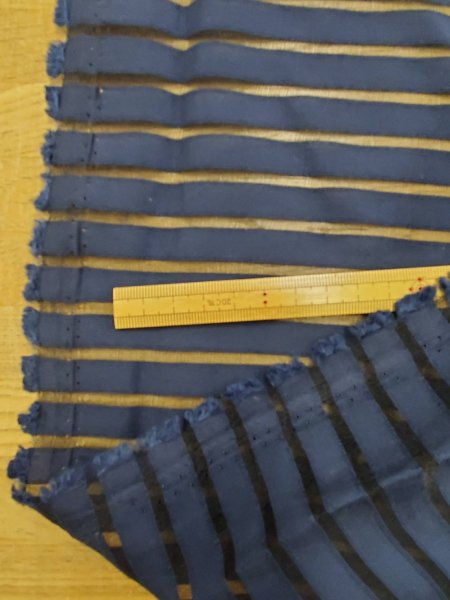 画像5: 生地:ポリエステル透けボーダー (5)