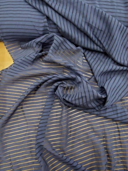 画像6: 生地:ポリエステル透けボーダー (6)