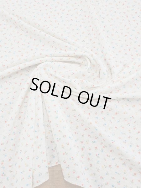 画像6: 生地:小花柄針抜きニット (6)