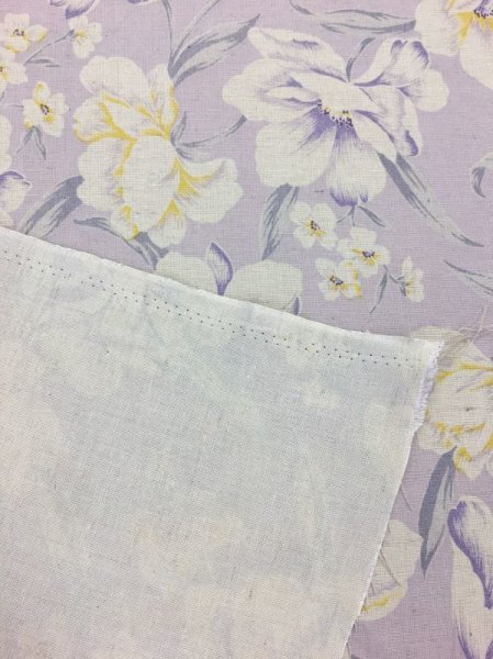 画像4: 生地:花柄綿麻プリント (4)