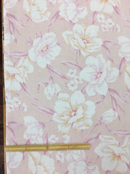 画像10: 生地:花柄綿麻プリント (10)