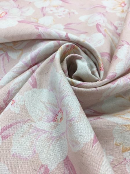 画像13: 生地:花柄綿麻プリント (13)