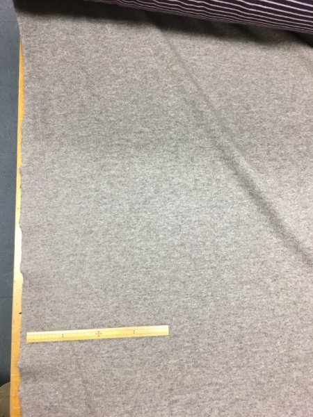 画像6: 生地:ボーダー柄両面ニット(ベージュ/紫) (6)