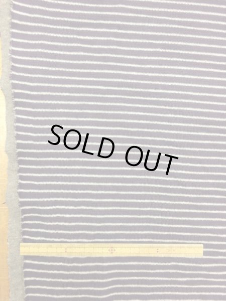 画像3: 生地：ボーダー柄両面ニット（ベージュ／紫） (3)