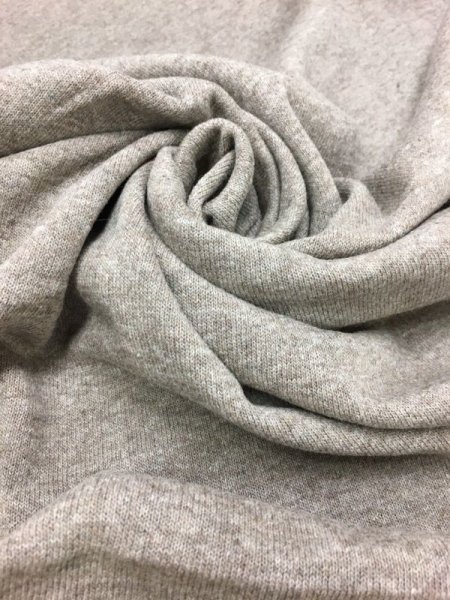 画像7: 生地:ボーダー柄両面ニット(ベージュ/紫) (7)