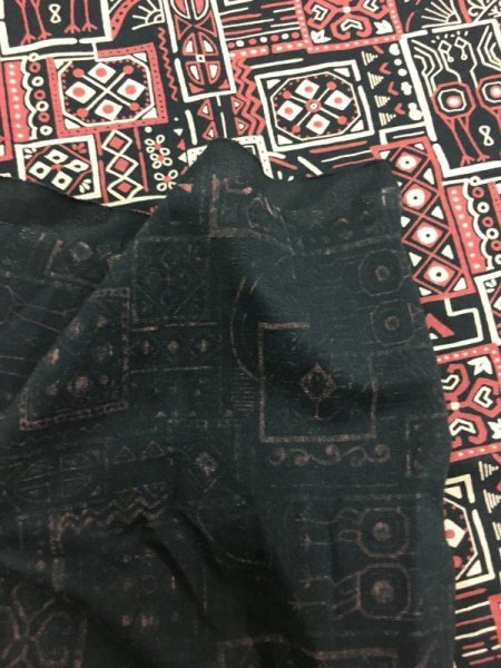 画像3: 生地:エスニック柄天竺(黒) (3)