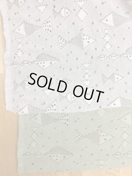 画像6: 生地:魚柄穴あき加工綿ニット(白) (6)