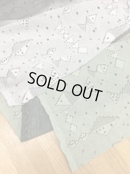 画像7: 生地:魚柄穴あき加工綿ニット(白) (7)