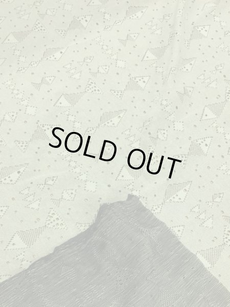 画像3: 生地：魚柄穴あき加工綿ニット（緑） (3)