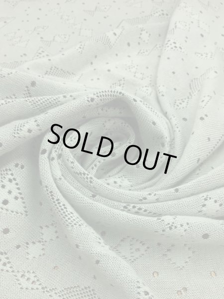 画像4: 生地：魚柄穴あき加工綿ニット（緑） (4)