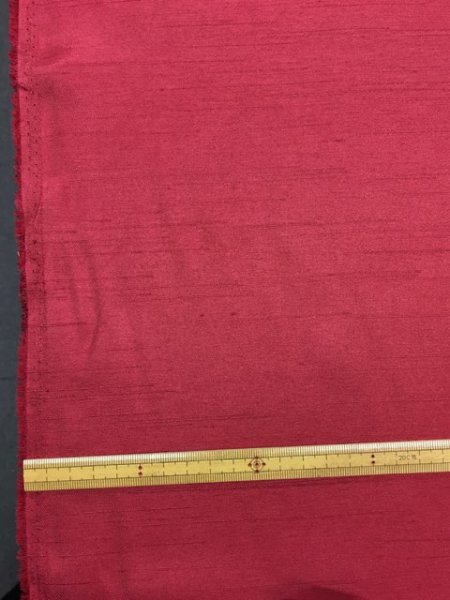 画像2: 生地:ポリシャンタン(赤) (2)