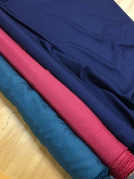 画像7: 生地:ポリシャンタン(紺) (7)