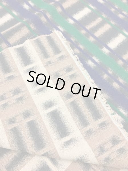 画像4: 生地:綿ハンドメイドチェックプリント(緑) (4)