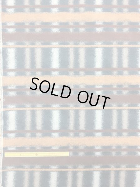 画像1: 生地:綿ハンドメイドチェックプリント(茶) (1)