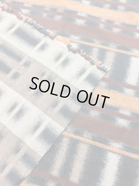 画像4: 生地:綿ハンドメイドチェックプリント(茶) (4)