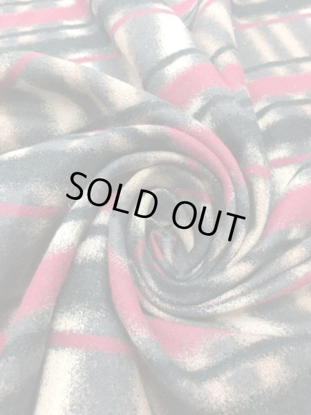 画像5: 生地:綿ハンドメイドチェックプリント(赤) (5)