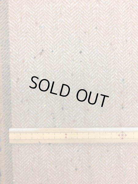 画像2: 生地:ヘリンボーンウールストレッチ(ベージュ) (2)