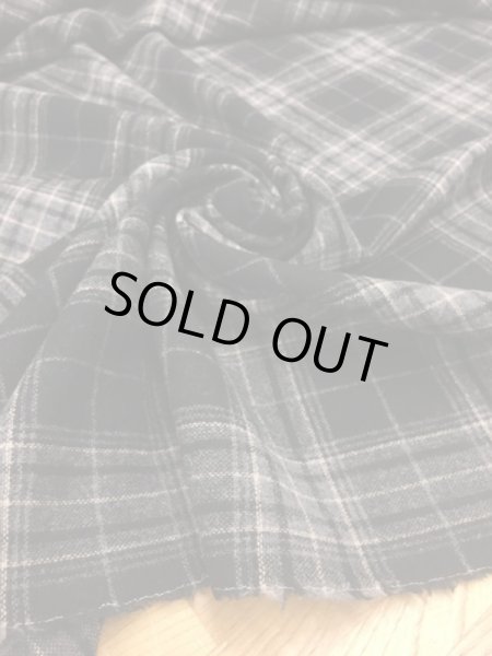 画像5: 生地:チェック柄ウール(黒グレー) (5)