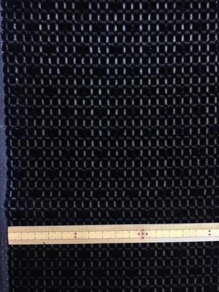 画像2: 生地:ポリエステルベルベットスクエア抜き(黒) (2)