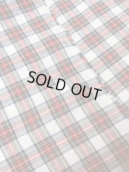 画像4: 生地:タータンチェック柄綿(赤) (4)