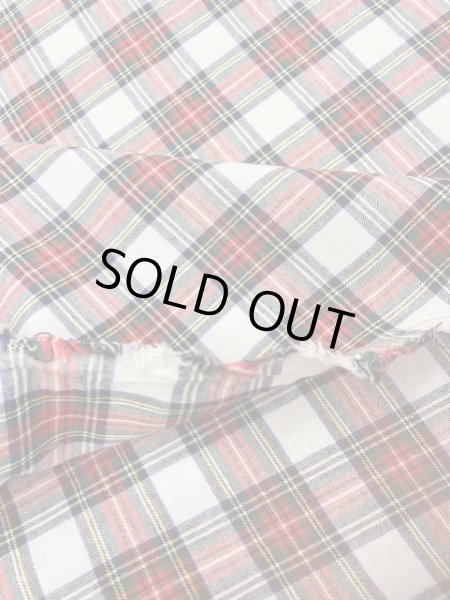 画像5: 生地:タータンチェック柄綿(赤) (5)