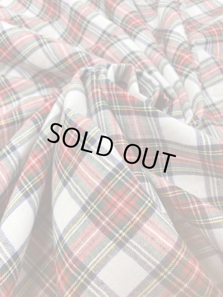 画像6: 生地:タータンチェック柄綿(赤) (6)