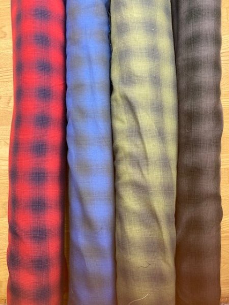 画像10: 生地:オーブレチェック薄手綿(赤/紺) (10)