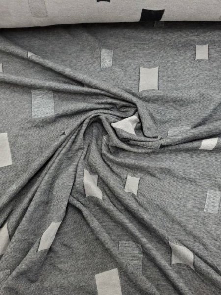 画像3: 生地:長方形接結ニット(グレー) (3)