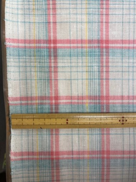 画像2: 生地:ラミネート加工チェック柄大(ピンク) (2)