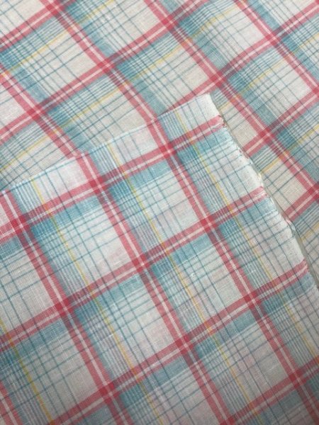 画像3: 生地:ラミネート加工チェック柄大(ピンク) (3)