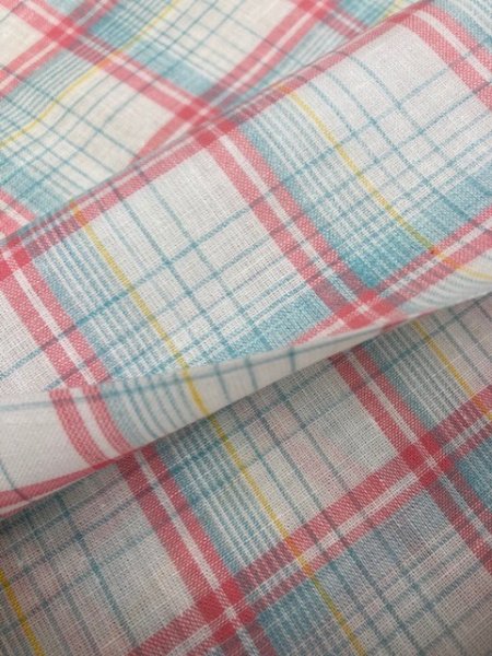 画像5: 生地:ラミネート加工チェック柄大(ピンク) (5)