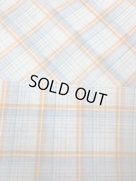 画像3: 生地：ラミネート加工チェック柄大（オレンジ） (3)