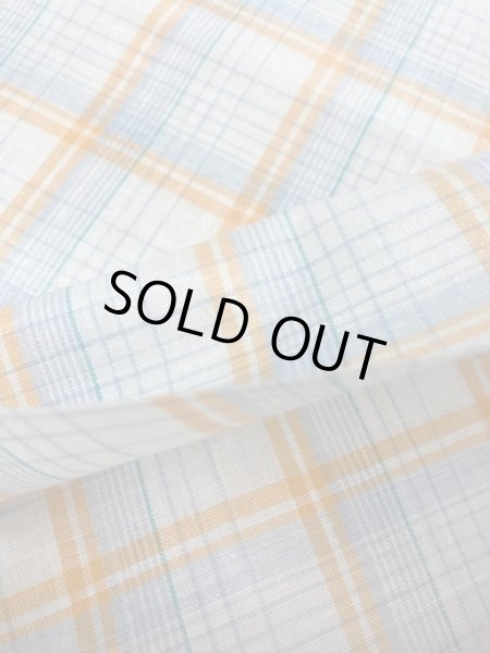 画像5: 生地：ラミネート加工チェック柄大（オレンジ） (5)