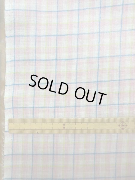 画像2: 生地:ラミネート加工チェック柄中(ピンク/青) (2)