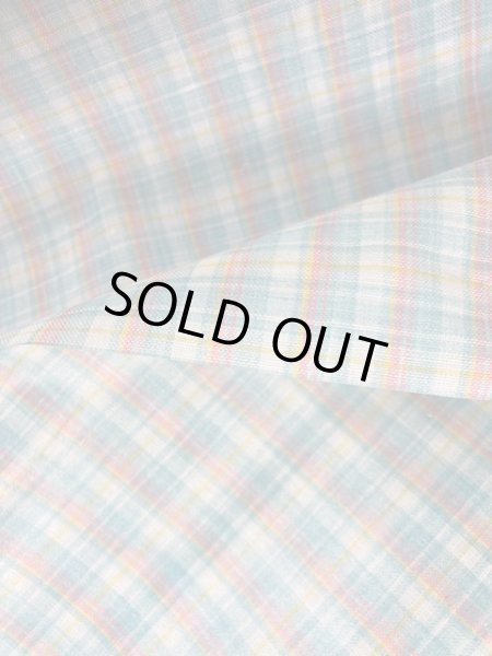 画像4: 生地：ラミネート加工チェック柄小（緑／ピンク） (4)